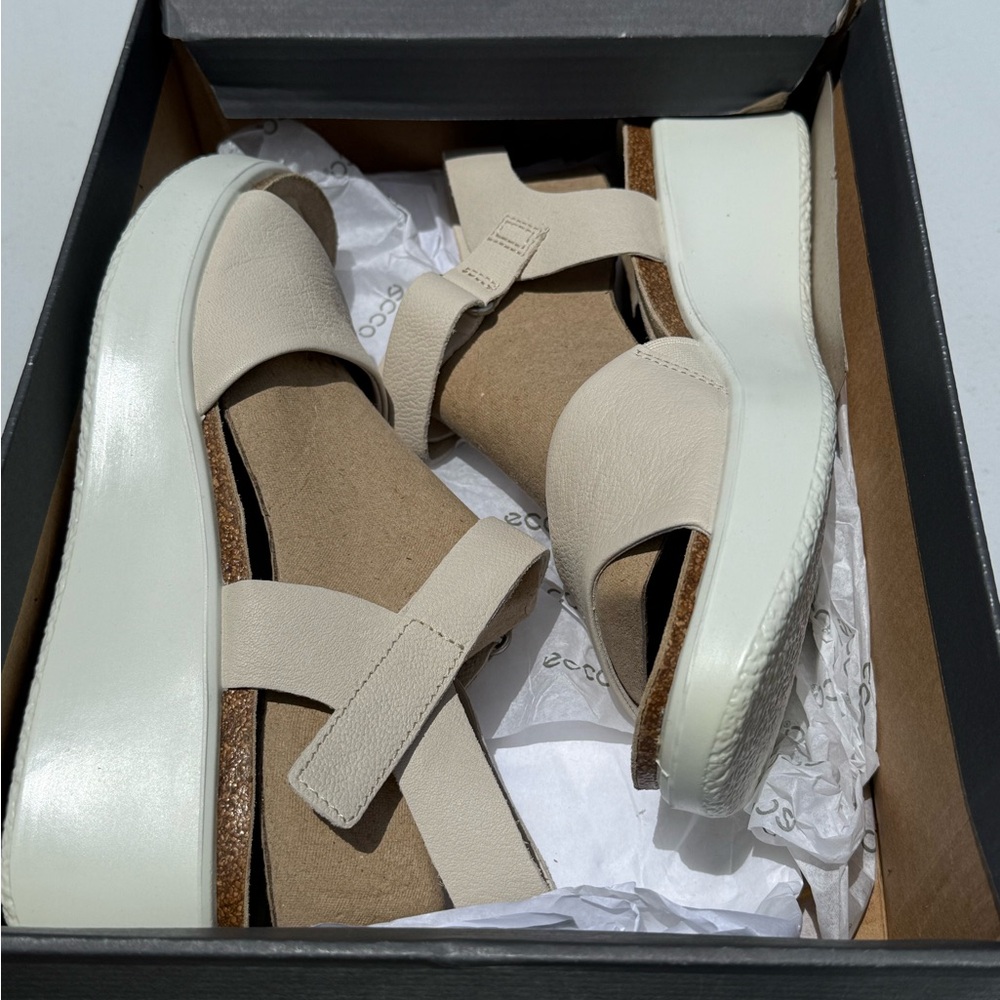 ECCO Women's Flowt Wedge Cork Sandal